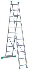 DRABEX DRABINA ALUMINIOWA 2-ELEMENTOWA 533CM 11+11 SZCZEBLI