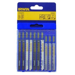 IRWIN ZESTAW BRZESZCZOTÓW DO WYRZYNARKI DREWNO METAL TYP T 10SZTUK