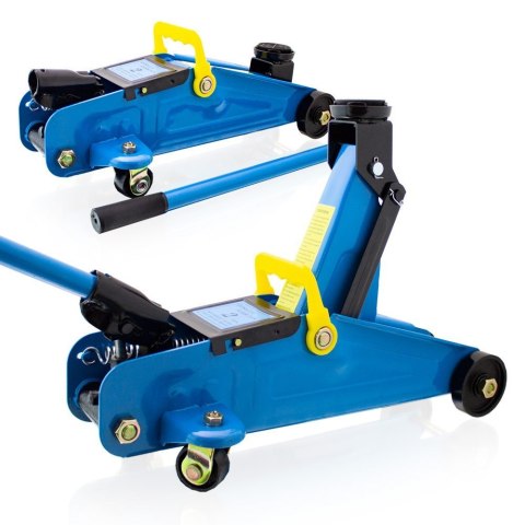 Bituxx Podnośnik hydrauliczny 2t 125 330 mm stalowy z kołami niski warsztatowy Bituxx Podnośnik hydrauliczny 2t 125 330 mm stalowy z kołami niski warsztatowy