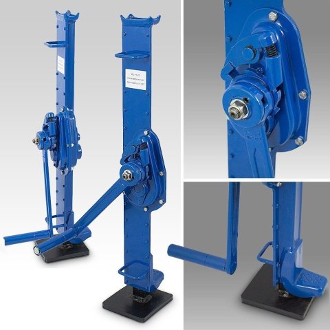 Bituxx Podnośnik warsztatowy 1.5t mechaniczny 6-90cm stalowy niebieski Bituxx Podnośnik warsztatowy 1.5t mechaniczny 6-90cm stalowy niebieski