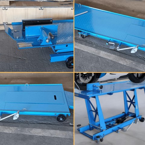 E-hurtownia Podnośnik motocyklowy hydrauliczny udźwig do 464kg Regulowany 18-78 cm E-hurtownia Podnośnik motocyklowy hydrauliczny udźwig do 464kg Regulowany 18-78 cm