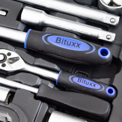Bituxx Profesjonalny Zestaw KLUCZY 108 Elementów Grzechotki STAL CrV Walizka Bituxx Profesjonalny Zestaw KLUCZY 108 Elementów Grzechotki STAL CrV Walizka