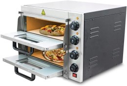 Bituxx Profesjonalny podwójny piec do pizzy chleba wypieków 3000W