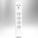 E-hurtownia Przedłużacz 4 gniazda + 2 x USB