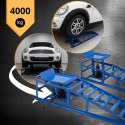 E-hurtownia Rampy najazdowe z podnośnikiem hydraulicznym 2x2000 kg stalowe regulowane