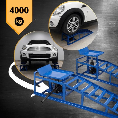 E-hurtownia Rampy najazdowe z podno艣nikiem hydraulicznym 2x2000 kg stalowe regulowane E-hurtownia Rampy najazdowe z podno艣nikiem hydraulicznym 2x2000 kg stalowe regulowane