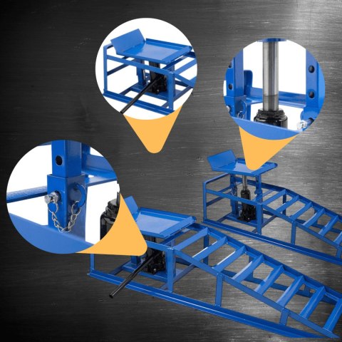 E-hurtownia Rampy najazdowe z podno艣nikiem hydraulicznym 2x2000 kg stalowe regulowane E-hurtownia Rampy najazdowe z podno艣nikiem hydraulicznym 2x2000 kg stalowe regulowane