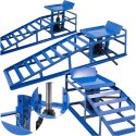 E-hurtownia Rampy najazdowe z podnośnikiem hydraulicznym 2x2000 kg stalowe regulowane