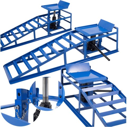 E-hurtownia Rampy najazdowe z podno艣nikiem hydraulicznym 2x2000 kg stalowe regulowane E-hurtownia Rampy najazdowe z podno艣nikiem hydraulicznym 2x2000 kg stalowe regulowane
