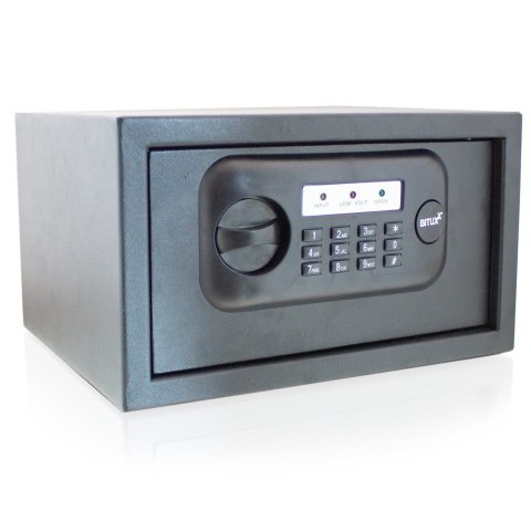 Bituxx Sejf elektroniczny szyfrowy czarny Bituxx Sejf elektroniczny szyfrowy czarny