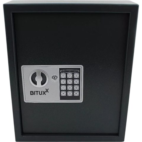 Bituxx Sejf na Klucze Elektroniczny 48 Haczyków Stalowy Montaż Ścienny Biuro Dom Bituxx Sejf na Klucze Elektroniczny 48 Haczyków Stalowy Montaż Ścienny Biuro Dom