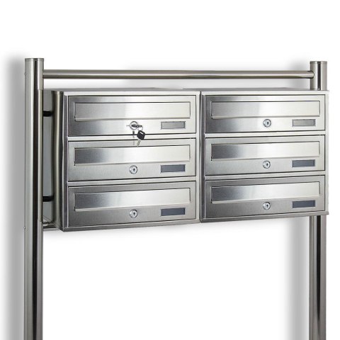 Bituxx SKRZYNKA POCZTOWA LOKATORSKA 2x3 METALLIC STAL NIERDZEWNA Bituxx SKRZYNKA POCZTOWA LOKATORSKA 2x3 METALLIC STAL NIERDZEWNA