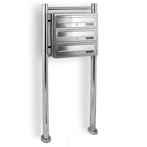 Bituxx SKRZYNKA POCZTOWA LOKATORSKA 3 METALLIC STAL NIERDZEWNA Bituxx SKRZYNKA POCZTOWA LOKATORSKA 3 METALLIC STAL NIERDZEWNA