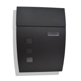 Bituxx SKRZYNKA POCZTOWA NA LISTY MODERN DESIGN GRAFITOWA