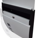 Bituxx SKRZYNKA POCZTOWA NA LISTY PÓŁOKRĄGŁA BIAŁA MODERN DESIGN