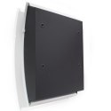 Bituxx SKRZYNKA POCZTOWA NA LISTY PÓŁOKRĄGŁA BIAŁA MODERN DESIGN