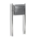 Bituxx SKRZYNKA POCZTOWA NA LISTY ZE STOJAKAMI STAL INOX