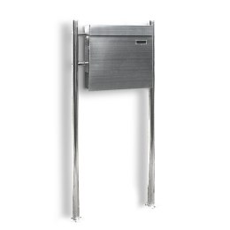 Bituxx SKRZYNKA POCZTOWA NA LISTY ZE STOJAKAMI STAL INOX