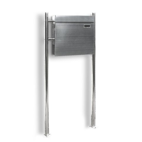 Bituxx SKRZYNKA POCZTOWA NA LISTY ZE STOJAKAMI STAL INOX
