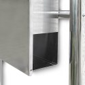 Bituxx SKRZYNKA POCZTOWA NA LISTY ZE STOJAKAMI STAL INOX