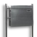 Bituxx SKRZYNKA POCZTOWA NA LISTY ZE STOJAKAMI STAL INOX