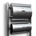 Bituxx SKRZYNKA POCZTOWA NA LISTY ZE STOJAKAMI STAL INOX
