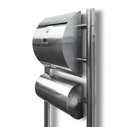 Bituxx SKRZYNKA POCZTOWA NA LISTY ZE STOJAKAMI STAL INOX