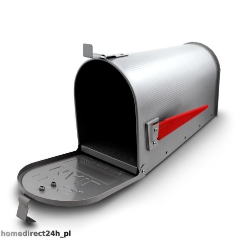 Bituxx Skrzynka Pocztowa Amerykańska Srebrna USA Mailbox z Uchwytem Montażowym Bituxx Skrzynka Pocztowa Amerykańska Srebrna USA Mailbox z Uchwytem Montażowym