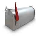 Bituxx Skrzynka na listy amerykańska USA MAIL (srebrny)