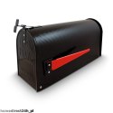 Bituxx Skrzynka na listy amerykańska USA MAIL ze słupkiem (czarny)