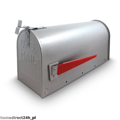 Bituxx Skrzynka na listy amerykańska USA MAIL ze słupkiem (srebrny) Bituxx Skrzynka na listy amerykańska USA MAIL ze słupkiem (srebrny)
