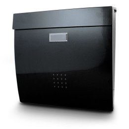 Bituxx Skrzynka pocztowa na listy naścienna MODERN DESIGN (czarny)