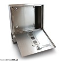 Bituxx Skrzynka pocztowa na listy z gazetnikiem ze stali inox