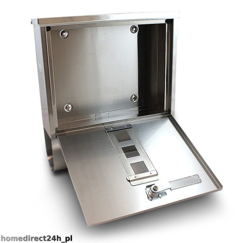 Bituxx Skrzynka pocztowa na listy z gazetnikiem ze stali inox Bituxx Skrzynka pocztowa na listy z gazetnikiem ze stali inox