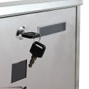 Bituxx Skrzynka pocztowa na listy z gazetnikiem ze stali inox