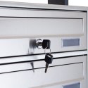 E-hurtownia SKRZYNKA POCZTOWA LOKATORSKA 4 STAL NIERDZEWNA