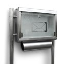 E-hurtownia SKRZYNKA POCZTOWA NA LISTY ZE STOJAKAMI STAL INOX