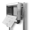 E-hurtownia SKRZYNKA POCZTOWA NA LISTY ZE STOJAKAMI STAL INOX