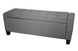 Bituxx Sofa jasnoszara mała pufa HOPSACK GREY