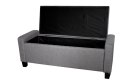 Bituxx Sofa jasnoszara mała pufa HOPSACK GREY