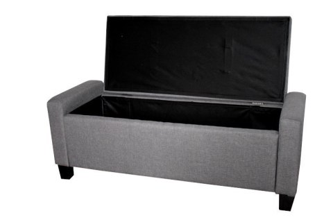 Bituxx Sofa jasnoszara mała pufa HOPSACK GREY Bituxx Sofa jasnoszara mała pufa HOPSACK GREY
