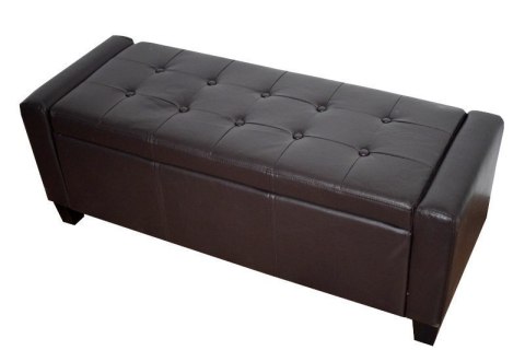 Bituxx Sofa mała brązowa pufa BROWN PU Bituxx Sofa mała brązowa pufa BROWN PU