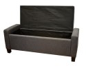 Bituxx Sofa mała ciemnoszara pufa charlocoal grey