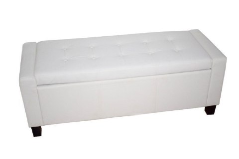 Bituxx Sofa pufa biała eko skóra mała sofa WHITE PU Bituxx Sofa pufa biała eko skóra mała sofa WHITE PU