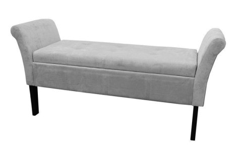 Bituxx Sofa pufa silver chenille z oparciami duża Bituxx Sofa pufa silver chenille z oparciami duża