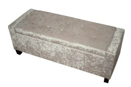 Bituxx Sofa pufa złota błyszcząca mała welurowa ostern