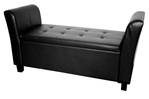 Bituxx Sofa średnia czarna black pu skóra z oparciami Bituxx Sofa średnia czarna black pu skóra z oparciami