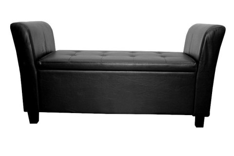 Bituxx Sofa średnia czarna black pu skóra z oparciami Bituxx Sofa średnia czarna black pu skóra z oparciami