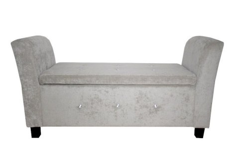 Bituxx Sofa średnia srebrna silver chenille z guzikami Bituxx Sofa średnia srebrna silver chenille z guzikami
