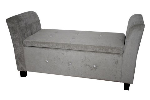 Bituxx Sofa średnia szara grey chenille z guzikami